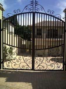 Double Wrought Iron Gate