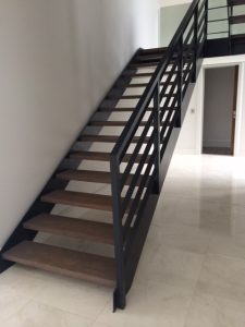 Mild Steel and Wood Staircase