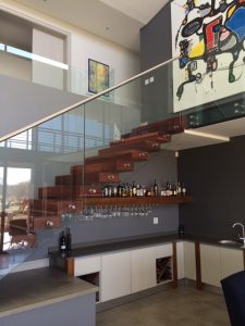 Floating Stairs with Glass Balustrade