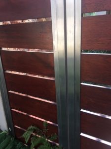 Stainless Steel and Wood Gate